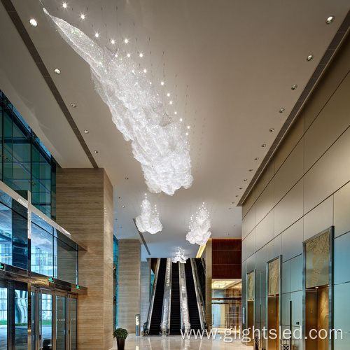 New hight quality indoor decoration custom hotel big project chandelier pendant lamp